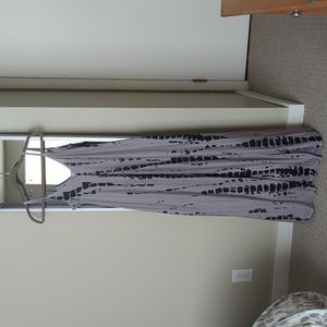 Gray and Black Maxi dress